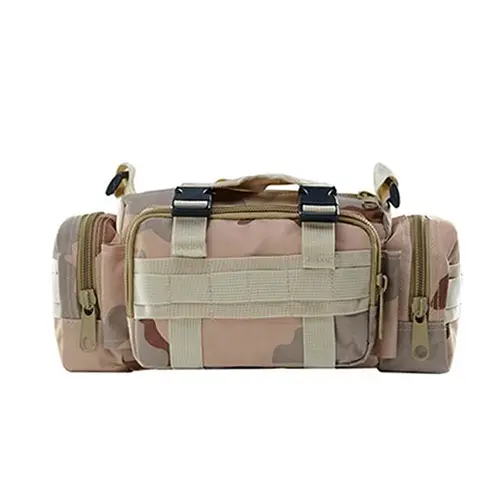 Tactical MOLLE-Compatible Shoulder Bag with Multiple Compartments